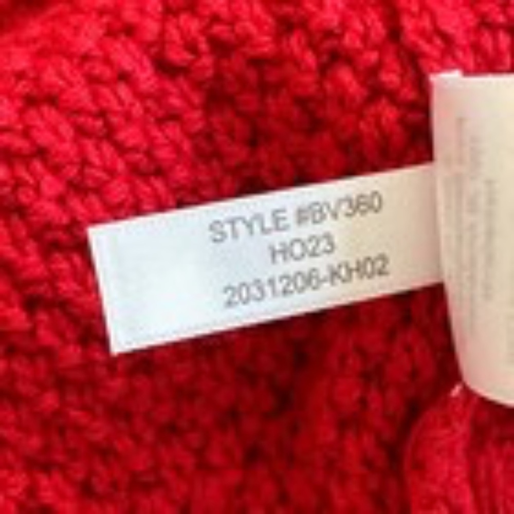 J. CREW Cable Knit Women’s XL Red Sweater Holiday Fisherman Nautical Preppy Cozy - Picture 10 of 11